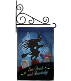 Bewitchy - Halloween Fall Vertical Impressions Decorative Flags HG112005 Made In USA