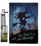 Bewitchy - Halloween Fall Vertical Impressions Decorative Flags HG112005 Made In USA