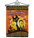 Halloween Black Cat - Halloween Fall Vertical Impressions Decorative Flags HG112050 Made In USA