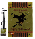 Witching You - Halloween Fall Vertical Impressions Decorative Flags HG112053 Made In USA