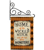 Wicked Home - Halloween Fall Vertical Impressions Decorative Flags HG112059 Made In USA