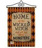 Wicked Home - Halloween Fall Vertical Impressions Decorative Flags HG112059 Made In USA