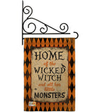 Wicked Home - Halloween Fall Vertical Impressions Decorative Flags HG112059 Made In USA