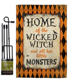 Wicked Home - Halloween Fall Vertical Impressions Decorative Flags HG112059 Made In USA