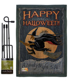 A Spooky Night To All - Halloween Fall Vertical Impressions Decorative Flags HG112063 Made In USA