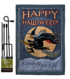 A Spooky Night To All - Halloween Fall Vertical Impressions Decorative Flags HG112063 Made In USA