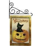 Merry Halloween - Halloween Fall Vertical Impressions Decorative Flags HG112065 Made In USA