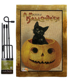 Merry Halloween - Halloween Fall Vertical Impressions Decorative Flags HG112065 Made In USA