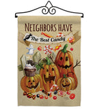 Neighbors Candy - Halloween Fall Vertical Impressions Decorative Flags HG112067 Made In USA