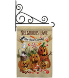 Neighbors Candy - Halloween Fall Vertical Impressions Decorative Flags HG112067 Made In USA