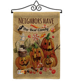 Neighbors Candy - Halloween Fall Vertical Impressions Decorative Flags HG112067 Made In USA