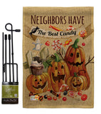 Neighbors Candy - Halloween Fall Vertical Impressions Decorative Flags HG112067 Made In USA