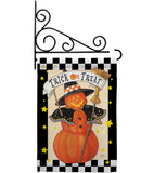 Jack-O-Lantern Witch - Halloween Fall Vertical Impressions Decorative Flags HG112070 Made In USA