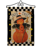 Jack-O-Lantern Witch - Halloween Fall Vertical Impressions Decorative Flags HG112070 Made In USA
