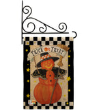 Jack-O-Lantern Witch - Halloween Fall Vertical Impressions Decorative Flags HG112070 Made In USA