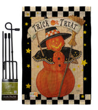 Jack-O-Lantern Witch - Halloween Fall Vertical Impressions Decorative Flags HG112070 Made In USA