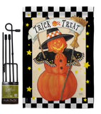 Jack-O-Lantern Witch - Halloween Fall Vertical Impressions Decorative Flags HG112070 Made In USA