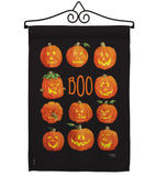 Pumpkins Boo - Halloween Fall Vertical Impressions Decorative Flags HG112071 Made In USA