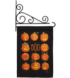 Pumpkins Boo - Halloween Fall Vertical Impressions Decorative Flags HG112071 Made In USA