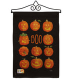 Pumpkins Boo - Halloween Fall Vertical Impressions Decorative Flags HG112071 Made In USA