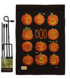 Pumpkins Boo - Halloween Fall Vertical Impressions Decorative Flags HG112071 Made In USA