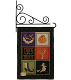 Trick or Treat Collage - Halloween Fall Vertical Impressions Decorative Flags HG112074 Made In USA