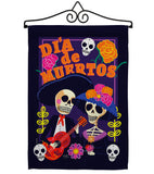 Dia de Muertos Couple - Halloween Fall Vertical Impressions Decorative Flags HG112077 Made In USA