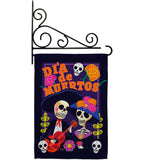 Dia de Muertos Couple - Halloween Fall Vertical Impressions Decorative Flags HG112077 Made In USA