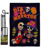 Dia de Muertos Couple - Halloween Fall Vertical Impressions Decorative Flags HG112077 Made In USA
