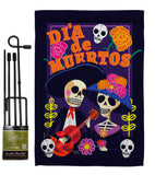 Dia de Muertos Couple - Halloween Fall Vertical Impressions Decorative Flags HG112077 Made In USA