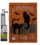 Haunting We Go - Halloween Fall Vertical Impressions Decorative Flags HG112081 Made In USA