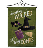 Something Wicked - Halloween Fall Vertical Impressions Decorative Flags HG112082 Made In USA