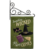 Something Wicked - Halloween Fall Vertical Impressions Decorative Flags HG112082 Made In USA