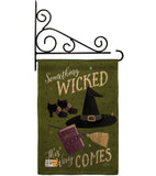 Something Wicked - Halloween Fall Vertical Impressions Decorative Flags HG112082 Made In USA