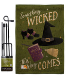 Something Wicked - Halloween Fall Vertical Impressions Decorative Flags HG112082 Made In USA