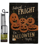 Fright on Halloween Night - Halloween Fall Vertical Impressions Decorative Flags HG112083 Made In USA