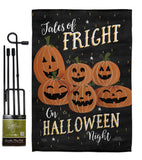 Fright on Halloween Night - Halloween Fall Vertical Impressions Decorative Flags HG112083 Made In USA