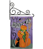 Spooky Pumpkin Men - Halloween Fall Vertical Impressions Decorative Flags HG112085 Made In USA