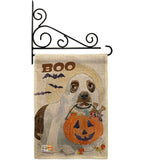 Halloween Boo Doggie - Halloween Fall Vertical Impressions Decorative Flags HG112086 Made In USA