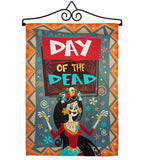 Joyful Day of Dead - Halloween Fall Vertical Impressions Decorative Flags HG112092 Made In USA