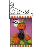 Happy Haunting Cat - Halloween Fall Vertical Impressions Decorative Flags HG112094 Made In USA