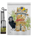 Yorkshire Scarecrow - Halloween Fall Vertical Impressions Decorative Flags HG112096 Made In USA