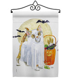 Ghost Cat - Halloween Fall Vertical Impressions Decorative Flags HG112097 Made In USA