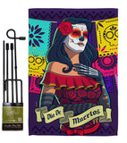 La Calavera Catrina - Halloween Fall Vertical Impressions Decorative Flags HG112102 Made In USA