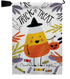 Candy Corn - Halloween Fall Vertical Impressions Decorative Flags HG112103 Made In USA