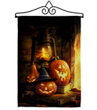 Lantern Pumpkins - Halloween Fall Vertical Impressions Decorative Flags HG112105 Made In USA