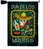 Calavera Sugar Skull - Halloween Fall Vertical Impressions Decorative Flags HG112111 Made In USA