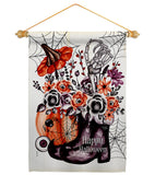 Witch Bouquet - Halloween Fall Vertical Impressions Decorative Flags HG112115 Made In USA