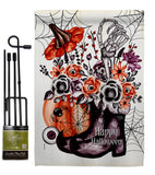 Witch Bouquet - Halloween Fall Vertical Impressions Decorative Flags HG112115 Made In USA