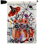 Spooky Bouquet - Halloween Fall Vertical Impressions Decorative Flags HG112116 Made In USA